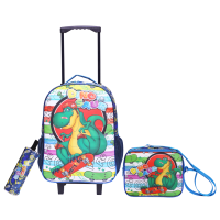 KIT MOCHILA CARRINHO+LANC.+ESTOJO DINO BPD20935